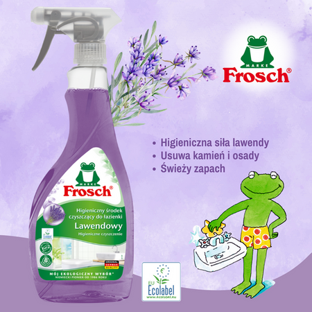 Frosch Levandulový Ekologický Čisticí Prostředek do Koupelny - 500 ml