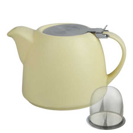 Keramická konvička na čaj LiluLine 900 ml - Elegantní Světle Žlutá
