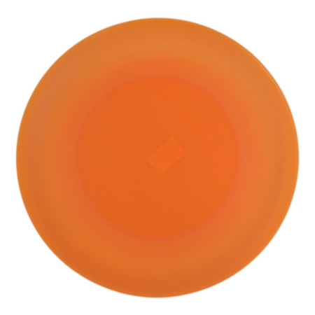Komplet 6 talerzy dużych okrągłych 25,5 cm Weekend pomarańczowy bez BPA