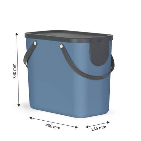Koš Rotho Albula 25L pro třídění odpadů - Modrý