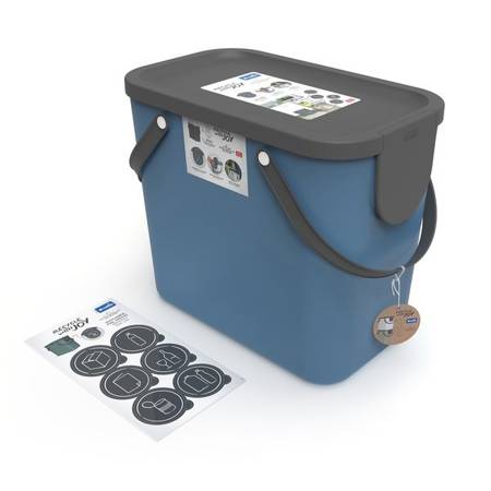 Koš Rotho Albula 25L pro třídění odpadů - Modrý