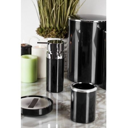 Lenox Silver Černý Koupelnový Komplet - Elegance ve Pěti Prvcích