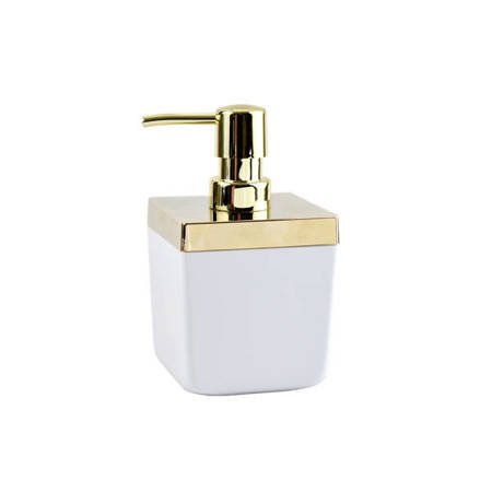 Luxusní dávkovač mýdla Toskana Gold 440 ml - Elegance v Bílém a Zlatém