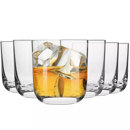 Szklanki do whisky komplet 6 sztuk 300 ml Glamour Krosno szklane