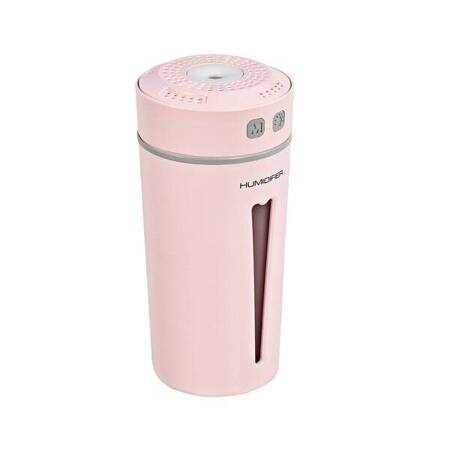 Ultrazvukový zvlhčovač vzduchu s aromaterapií mini verze růžová barva