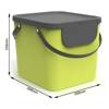 Koš Rotho Albula 40L na třídění odpadů - Limetková barva