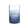 Świecznik szklany walec niebieski 10x11,5 cm