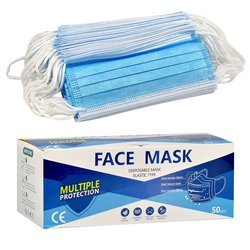 3-layer protective mask with anti-virus filter, 50 pcs in a box