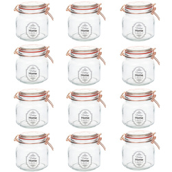 Food & Spice Container Set - 12 Pieces of 1015 ml Each
