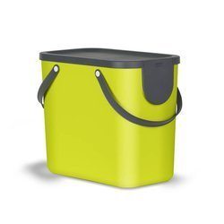 Rotho Albula Waste Bin 25L for Waste Sorting - Lime Color