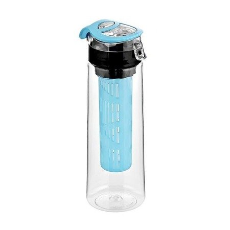 Butelka sportowa z wkładem na owoce Atlas 730 ml niebieska bez BPA