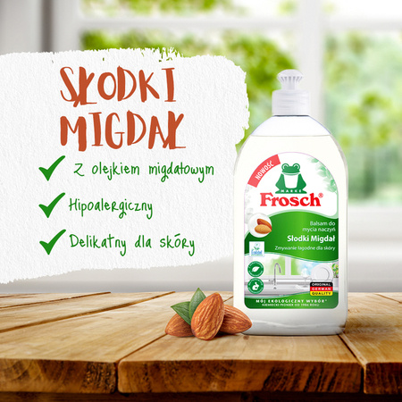 Frosch Ecological Dishwashing Liquid with Almond Oil 500ml
