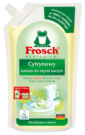 Frosch Lemon Dishwashing Balm - 1000ml Bag