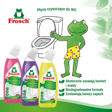Frosch Lemon Toilet Cleaner with Eco-Friendly Ingredients 750ml