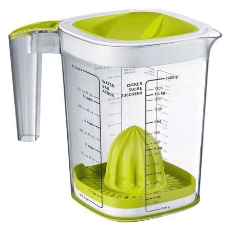 Rotho Loft 1.5L Kitchen Jug with Measuring Cup and Juicer
