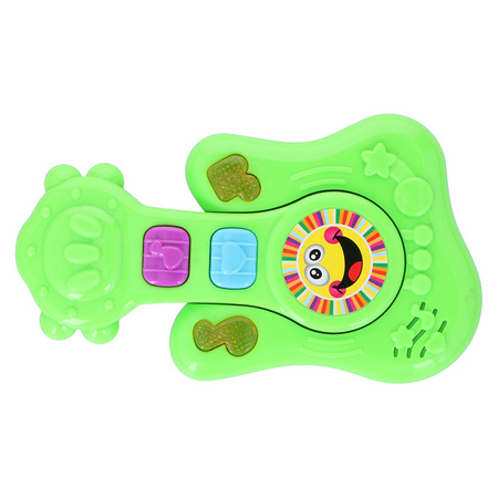 Zabawka dla dziecka grająca gitara Lets Play kolor zielony