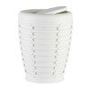 Bathroom Basket Palm Elegant and Functional 7.5L White