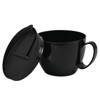 Set of 6 Black Club Gastro 250 ml Cups with Lid, BPA-Free