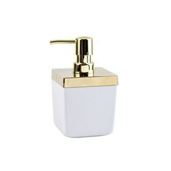 Luxuriöser Toskana Gold Seifenspender 440 ml - Eleganz in Weiß und Gold