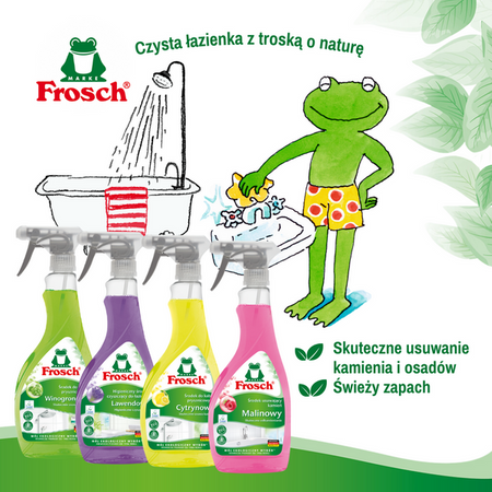 Frosch Ökologischer Zitronenreiniger für Duschkabinen 500ml