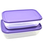 Set rechteckiger Küchenbehälter 1,8 l und 2,7 l - Sicher und vielseitig einsetzbar