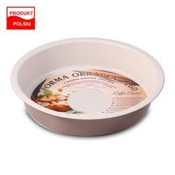 Tortownica Okrągła Tłoczona Caffe Creme SNB 26 cm