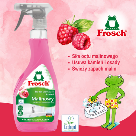 Frosch Malinowy środek usuwający kamień 500ml