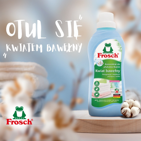 Frosch Płyn do Płukania Kwiat Bawełny - Koncentrat 750ml