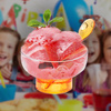 New 350ml Ice Cream Cups - Set of 6 with Spoons, Colorful