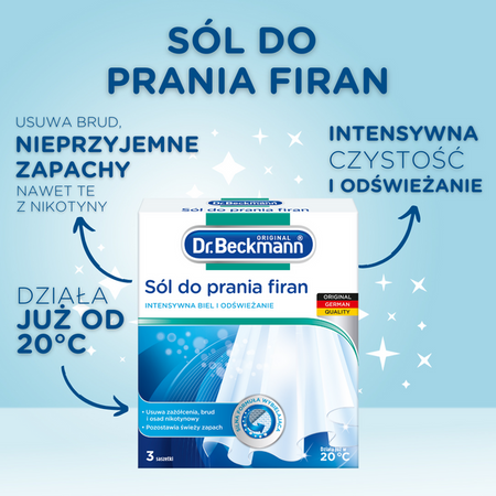 Dr. Beckmann Саше з Відбілювачем для Фіран - 3x40g