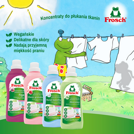 Frosch Płyn do Płukania Kwiat Bawełny - Koncentrat 750ml