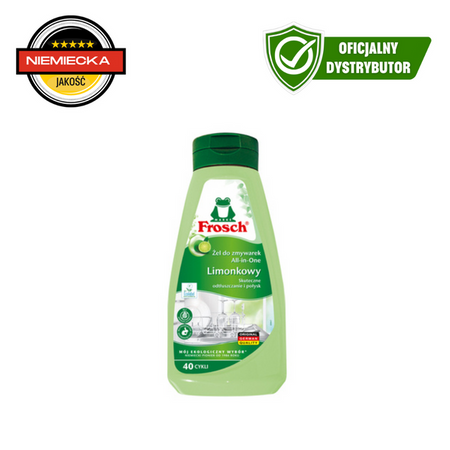 Frosch Limetkový gel na mytí nádobí v myčkách - 40 použití 650ml