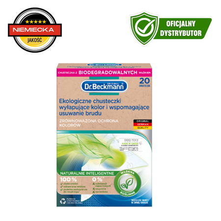 Еко-Серветки Dr.Beckmann для Захисту Кольорів та Збору Бруду - 20 шт.