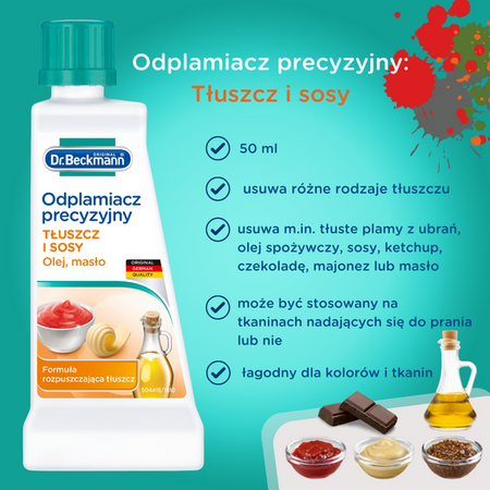 Dr. Beckmann Odplamiacz Tłuszcz i Sosy Ekstra Moc 50ml