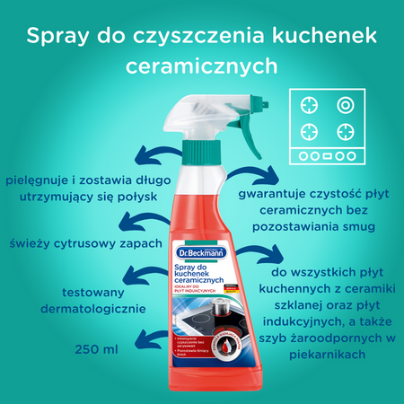 Dr.Beckmann Sprej pro keramické kuchyňské desky 250ml