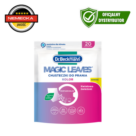 Dr. Beckmann Magic Leaves – Laundry Sheets for Colors, 20 pcs