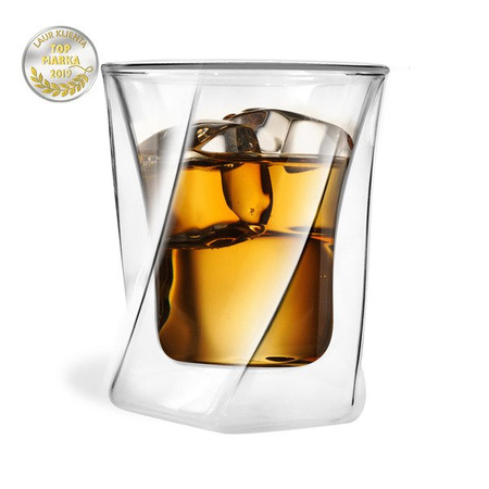 Szklanka do whisky z podwójną ścianką Cristallo Vialli Design 300 ml