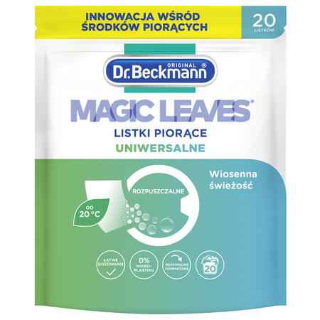 Dr.Beckmann Listki Piorące Magic Leaves Uniwersalne 20 szt.