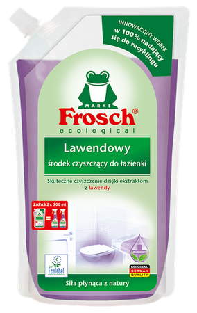 Frosch Lawendowy środek czyszczący do łazienki - worek 1000ml