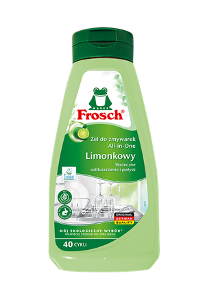 Frosch Limetkový gel na mytí nádobí v myčkách - 40 použití 650ml