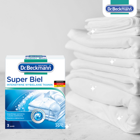 Like New Whiteness – Dr.Beckmann Super White in Sachets 3x40g