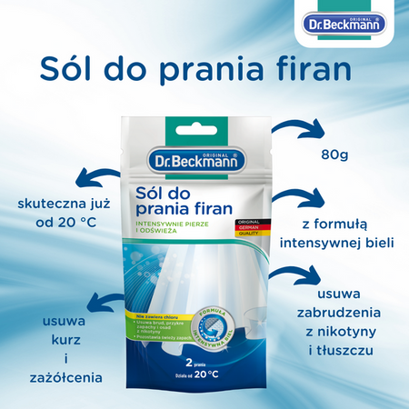 Dr. Beckmann Prášek na praní záclon 80g