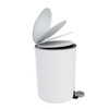 Elegant Bathroom Bin Lenox with Pedal 5L - White