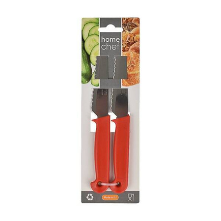 Solinger Breakfast Knife with Red Handle (Set of 2)