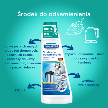 Dr.Beckmann Професійний Засіб для Видалення Накипу з Побутової Техніки 250 мл
