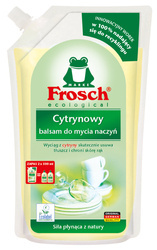 Frosch Cytrynowy balsam do mycia naczyń - worek 1000ml