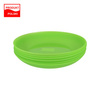 Set of 6 Green Plates 18 cm Round BPA Free