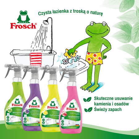 Frosch Lawendowy Ekologiczny Płyn Czyszczący do Łazienki - 500ml