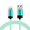 Kabel usb 1m do apple iphone lightning ładowania - zielony