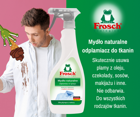 Frosch Mydło naturalne - odplamiacz w sprayu 500ml